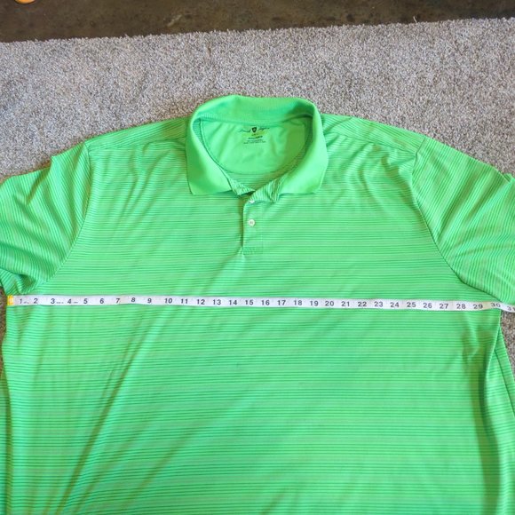DAVID TAYLOR SIZE 4XL GREEN PRO GOLF SHIRT POLO #131 - Picture 4 of 6